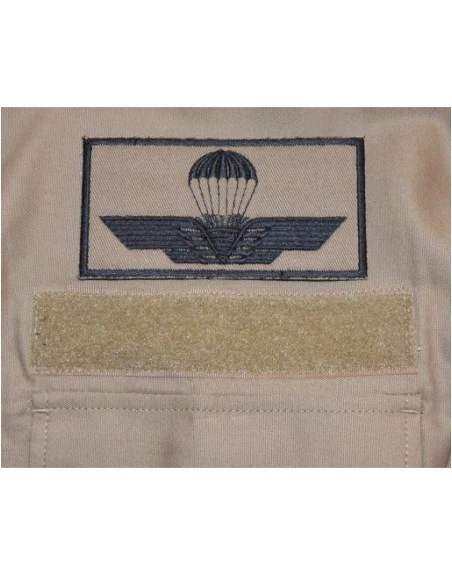 Italiensk Faldskærmsvinge - MTS-Khaki/sort, Iron-On