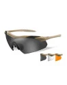 Wiley X - Vapor Grey/Clear/Light Rust med Tan stel