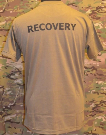 RAVEN - T-shirt, MTS-khaki - with RECOVERY print