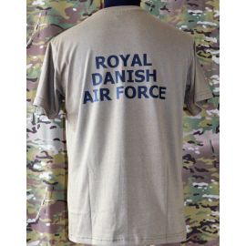LANCER - T-shirt, MTS-khaki - med ROYAL DANISH AIR FORCE tryk