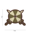 Viking Skjold og Svær PVC Patch, Brun