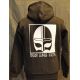 Major League Viking - Hoodie with Helmet, Black/white