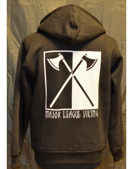 Major League Viking - Hoodie with Axes, Black/white