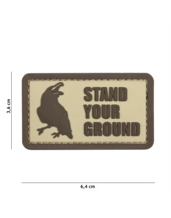 PATCH 3D PVC STAND YOUR GROUND COYOTE