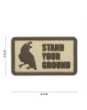 PATCH 3D PVC STAND YOUR GROUND COYOTE
