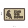PATCH 3D PVC STAND YOUR GROUND COYOTE
