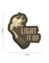 PATCH 3D PVC LIGHT IT UP BLACK