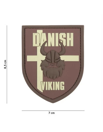 PATCH 3D PVC DANISH VIKING BROWN