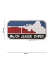 Major League Sniper 3D PVC Patch (Rød/hvid/blå)