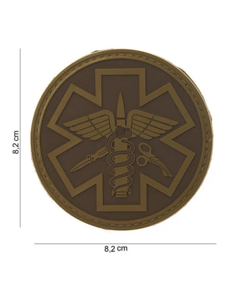 PATCH 3D PVC PARA MEDIC BROWN