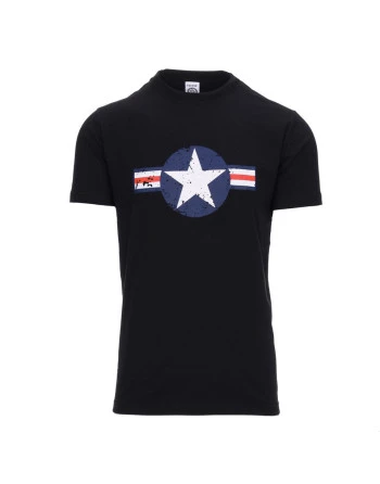 T-shirt - USAF WW-II, Sort