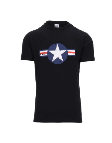T-shirt - USAF WW-II, Sort