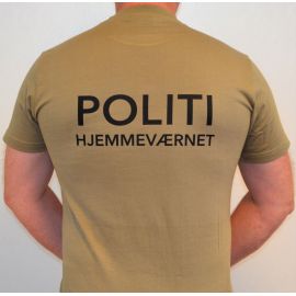 LANCER - T-shirt, MTS-khaki - med Politihjemmeværnet tryk på ryg