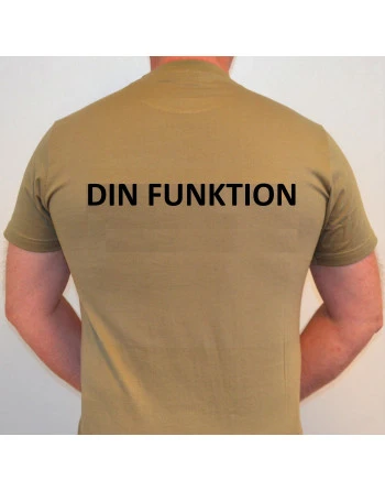 RAVEN - T-shirt, MTS-khaki - med FUNKTION tryk på ryg