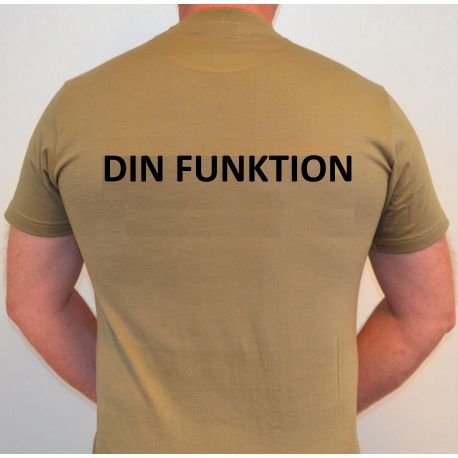 RAVEN - T-shirt, MTS-khaki - med FUNKTION tryk på ryg