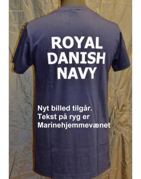 RAVEN - T-shirt, Marineblå med MARINEHJEMMEVÆRNET tryk på ryg