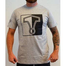 Major League Viking - T-Shirt og stort Vikingtryk, Lysegrå