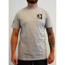 Major League Viking - T-Shirt med lille Vikingtryk, Lysegrå