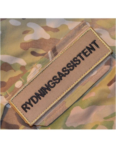 RYDNINGSASSISTENT ærmemærke, MTS-Khaki/sort på velcro
