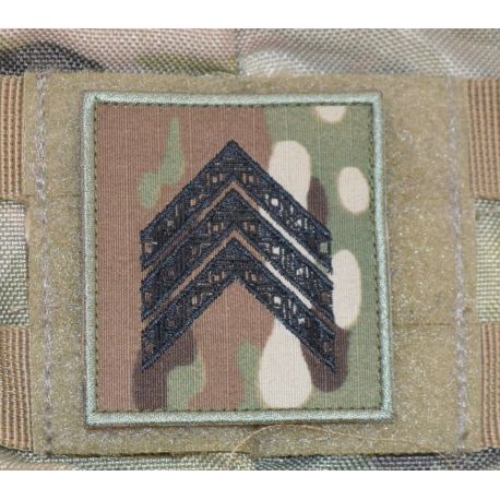 Feltgradstegn Sergent (uden bue), MultiCam på Velcro