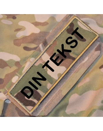 4 STK "DIN TEKST" Ærmemærke, MultiCam på Velcro