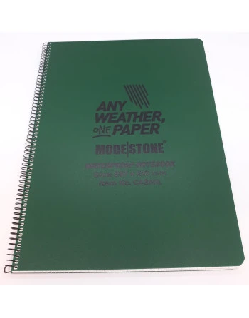 Modestone - Waterproof Tatktisk Notebook, A4, Grøn
