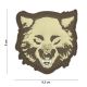 PATCH 3D PVC WOLF GREEN
