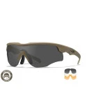 Wiley X - ROGUE COMM Grey/Clear/Rust Tan Frame