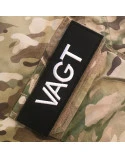 VAGT mærker (14x4,5) Sort/Hvid på Velcro