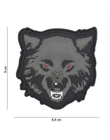 PATCH 3D PVC WOLF GREEN