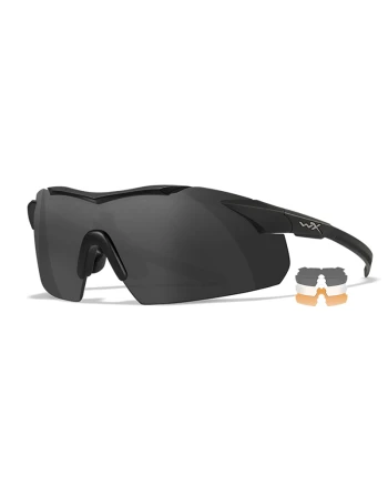 Wiley X - Vapor COMM, 2.5, Grey/Clear/Light Rust med sort stel