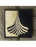 Vikingship - Black/Khaki, 5x5cm