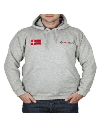 Hoodie med Dannbrog