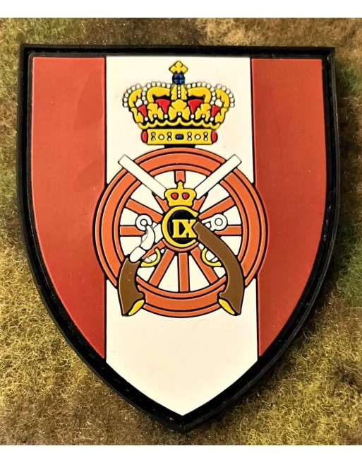 Trænregimentet, skjold, PVC mærke på velcro Trænregimentet, skjold, PVC mærke på velcro