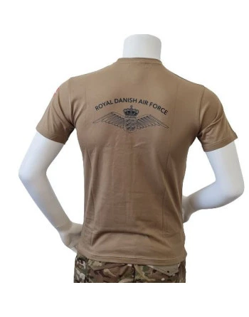 RAVEN - T-shirt, MTS-khaki - med ROYAL DANISH AIR FORCE tryk på ryg