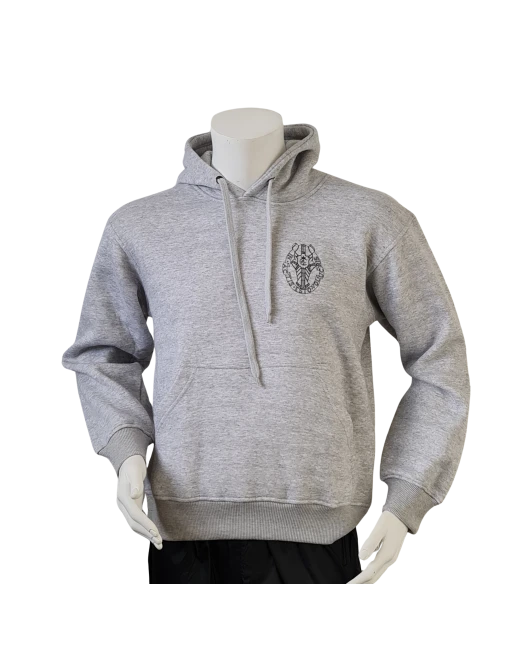 Lancer - Hoodie u/zip, GARDEHUSARREGIMENTET, Grå Lancer - Hoodie u/zip, GARDEHUSARREGIMENTET, Grå
