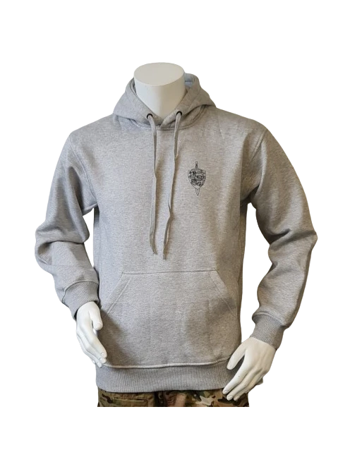 Lancer - Hoodie u/zip, SLESVIGSKE FODREGIMENT, Grå