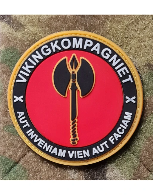 Jydske Dragonregiment, Vikingkompagniet, PVC mærke på velcro Jydske Dragonregiment, Vikingkompagniet, PVC mærke på velcro