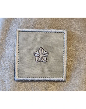 Gradstegn Secondløjtnant, khaki på Velcro