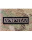 VETERAN Mærke - Grøn/sort (8x2 cm) på velcro