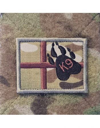 Dannebrog K9, MultiCam stor med velcro