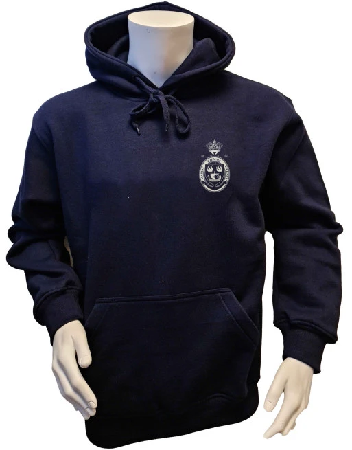 Lancer Hoodie med Marinehjemmeværnet, tryk på ryg, Marineblå Lancer Hoodie med Marinehjemmeværnet, tryk på ryg, Marineblå