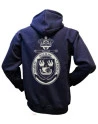 Lancer Hoodie med Marinehjemmeværnet, tryk på ryg, Marineblå