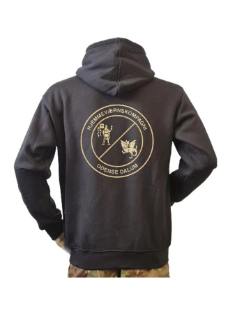 Lancer Hoodie, Sort med HVK Odense Dalum tryk på ryg