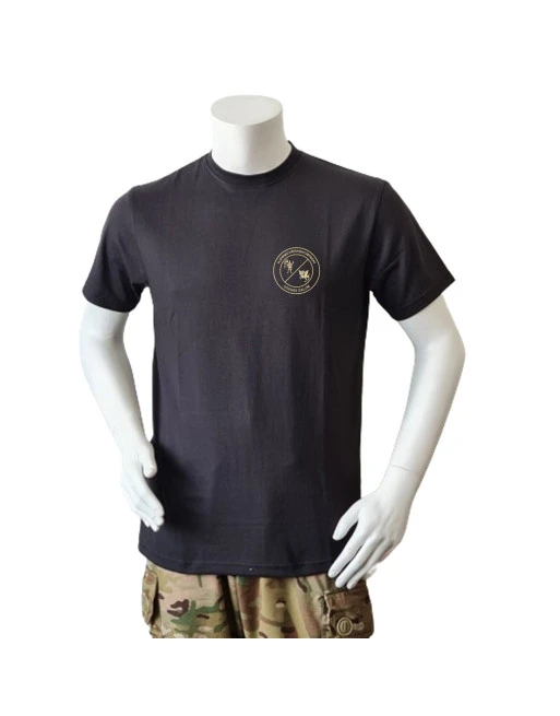 Lancer T-shirt, Sort med HVK Odense Dalum tryk på bryst