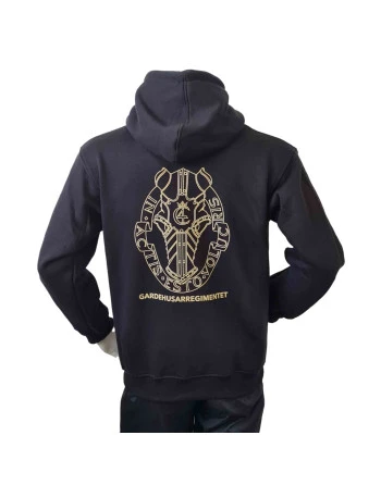 Lancer - Hoodie u/zip, Sort, GARDEHUSARREGIMENTET