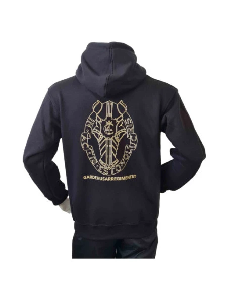 Lancer - Hoodie u/zip, Sort, GARDEHUSARREGIMENTET
