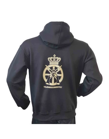 Lancer - Hoodie u/zip, TRÆNREGIMENTET, Sort