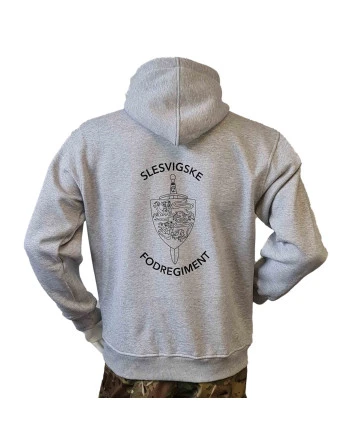 Lancer - Hoodie u/zip, SLESVIGSKE FODREGIMENT, Grå