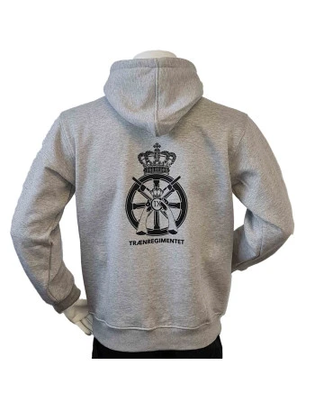 Lancer - Hoodie u/zip, TRÆNREGIMENTET, Grå